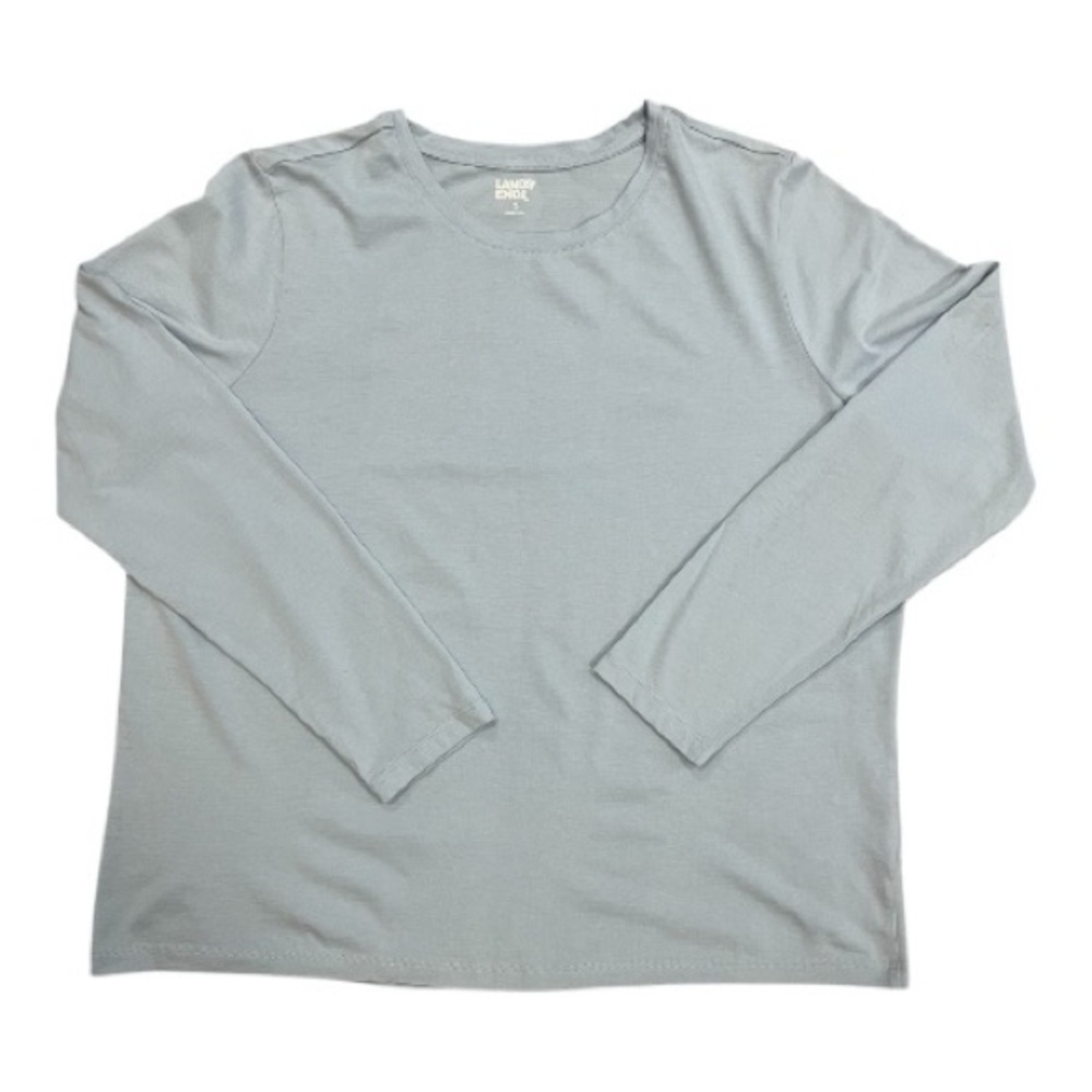Lands’ End Light Blue Long Sleeve T-Shirt Size XL Women NWOT
